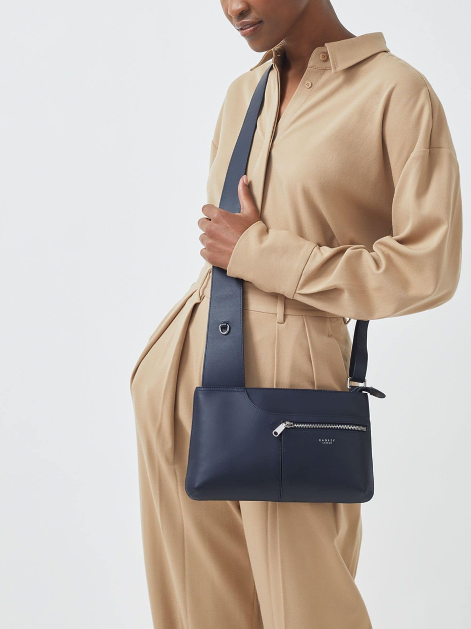 Buy Radley Navy Pockets Icon Zip Top Cross-Body Bag from Next USA