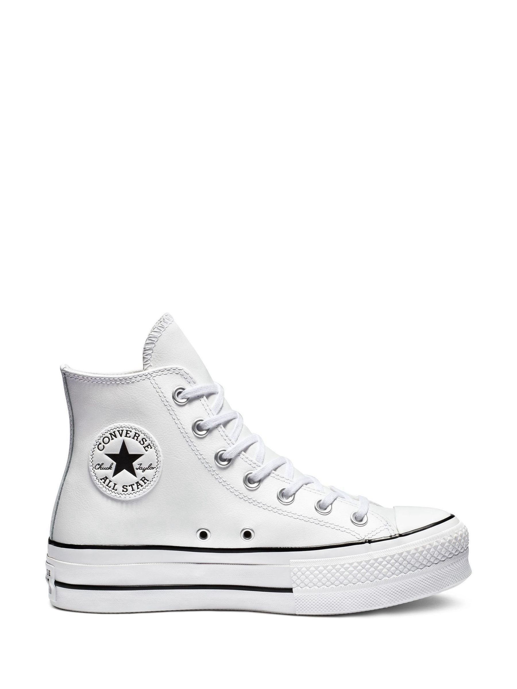 Buy Converse White Platform Lift Chuck Taylor High Trainers from