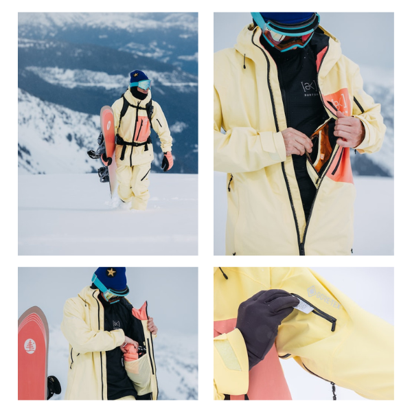 Burton 2024 Men's [ak] Cyclic GORE‑TEX 2L Jacket - Buttermilk/Reef