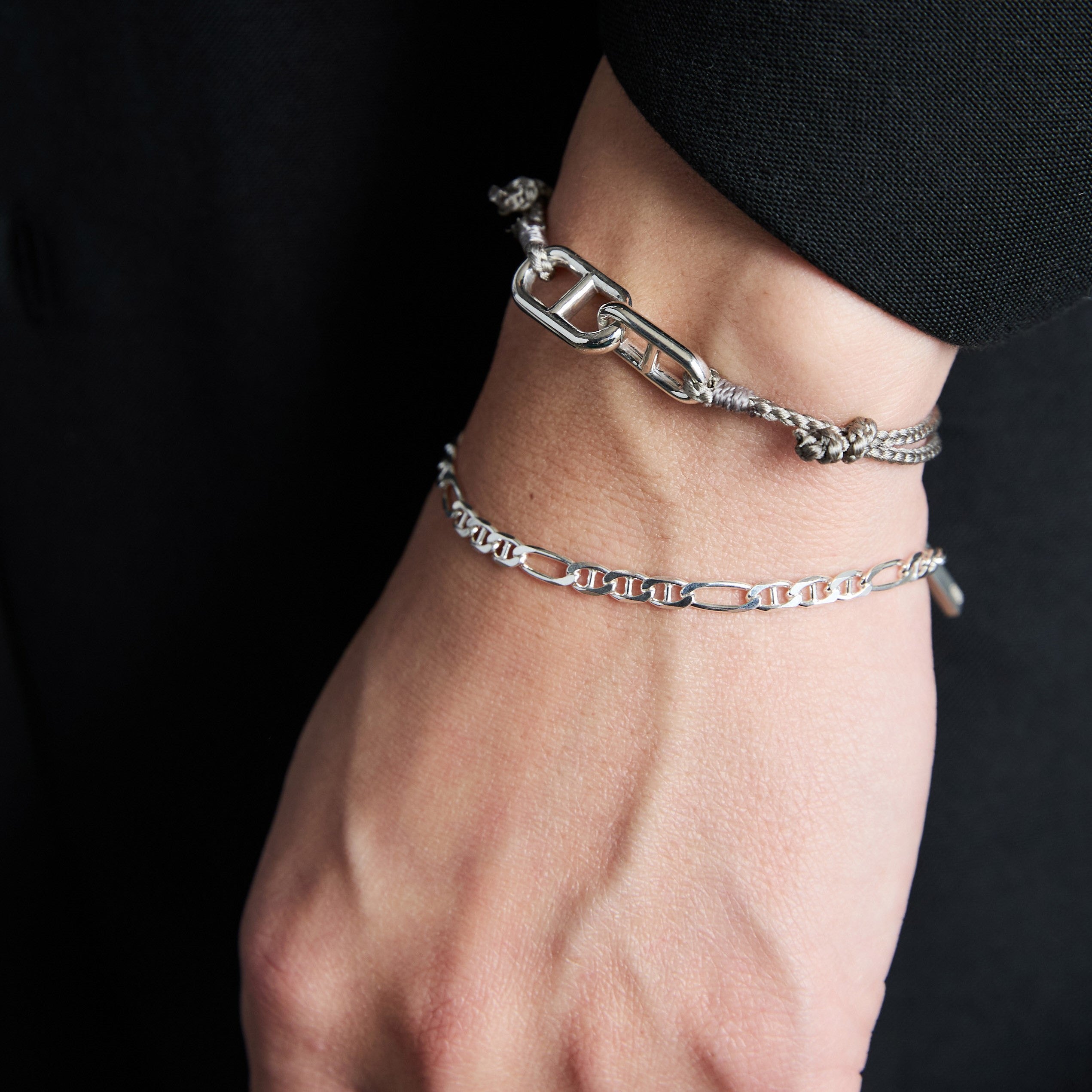 Anchor Link Silk Code Bracelet – XOLO JEWELRY