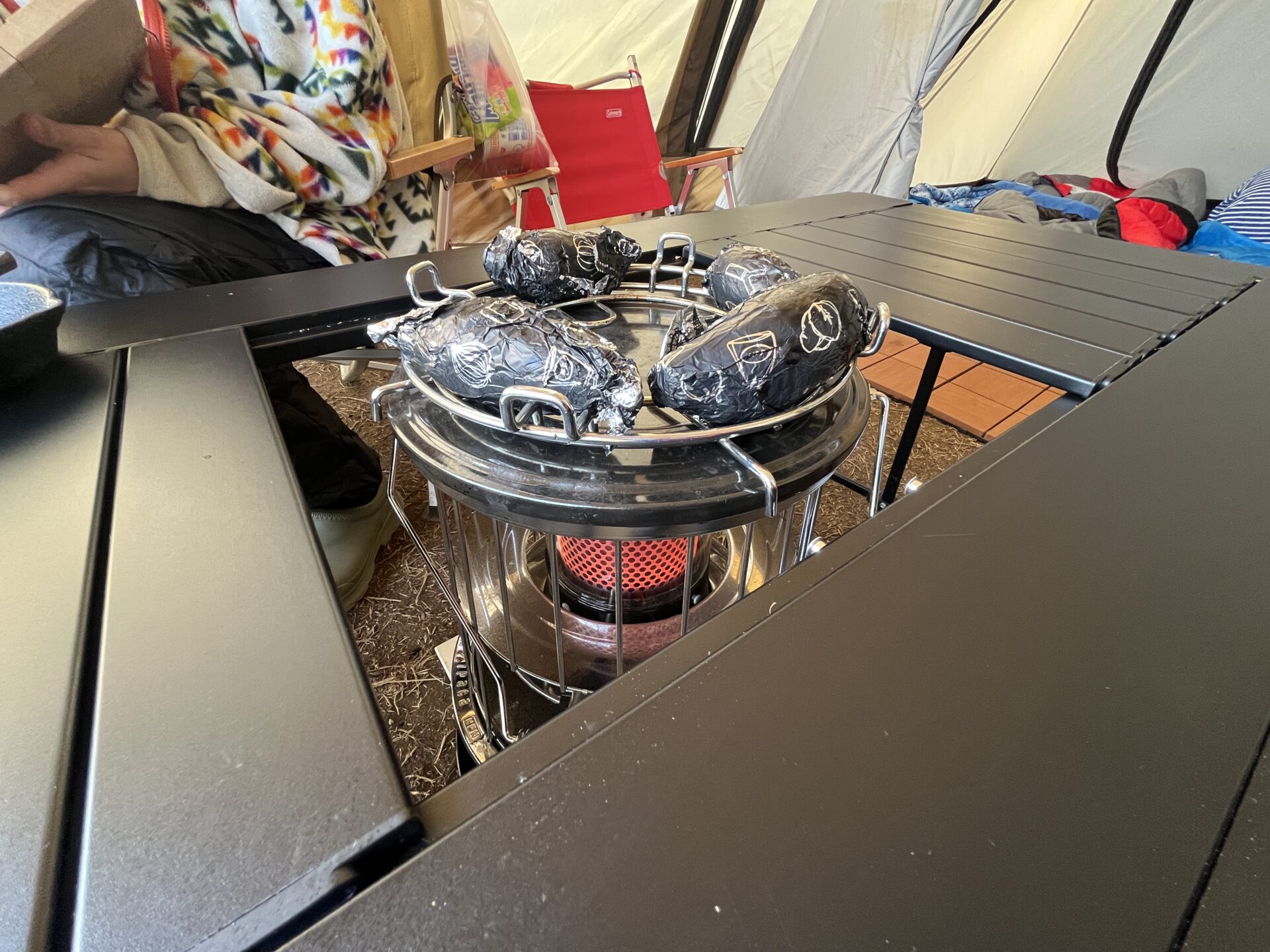 アルペンアルミユニットテーブル110｜非推奨であろう使い方が超便利