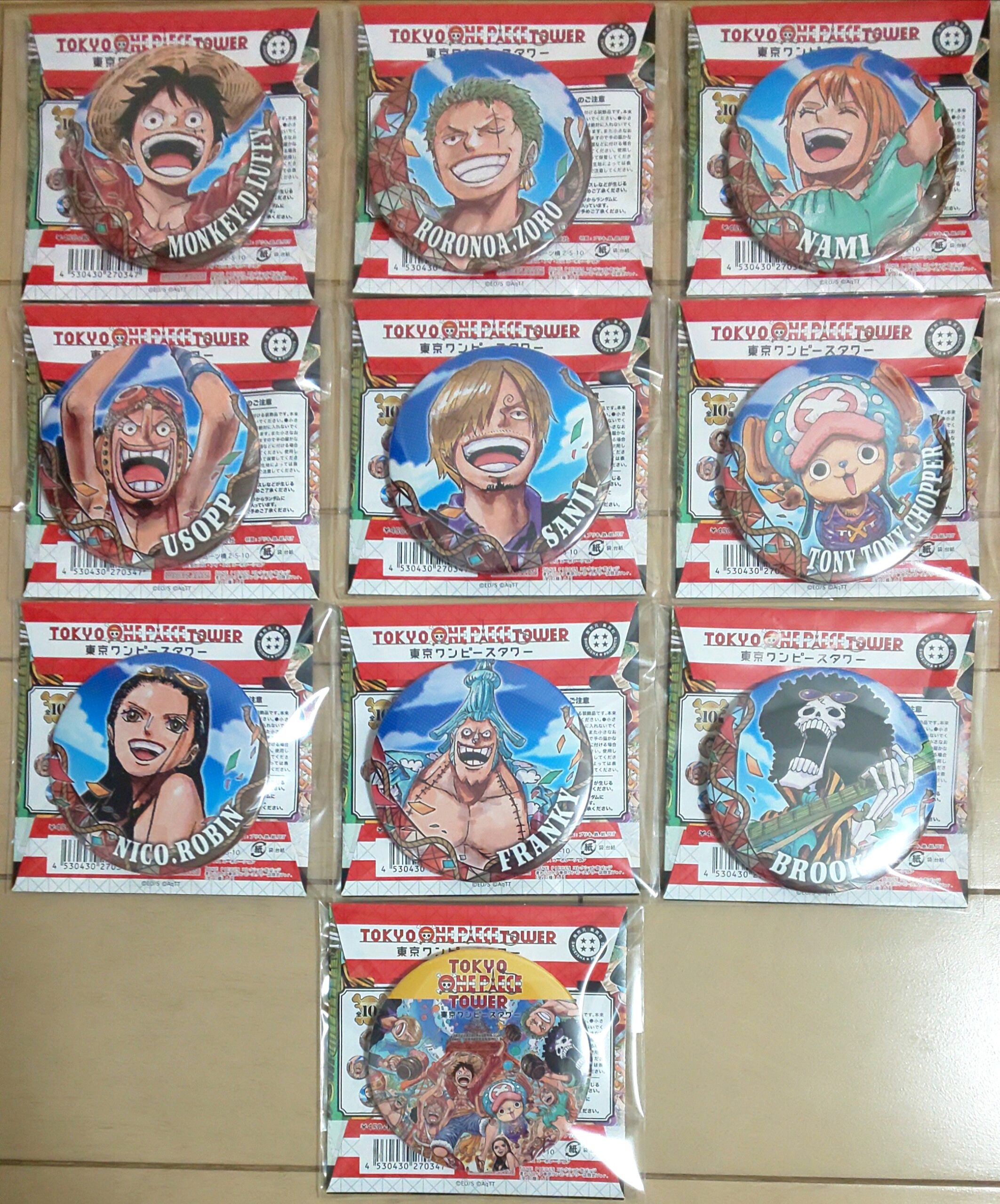 コレクション缶バッジ 東京ワンピースタワー - 輩データベース