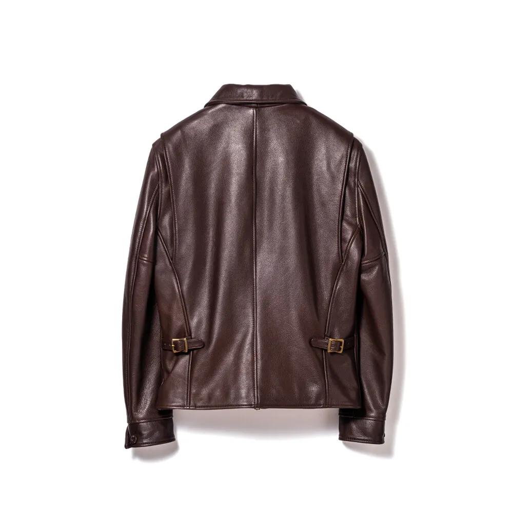STEER OIL SINGLE BREASTED JACKET[ SR-42 ] | Y'2 LEATHER