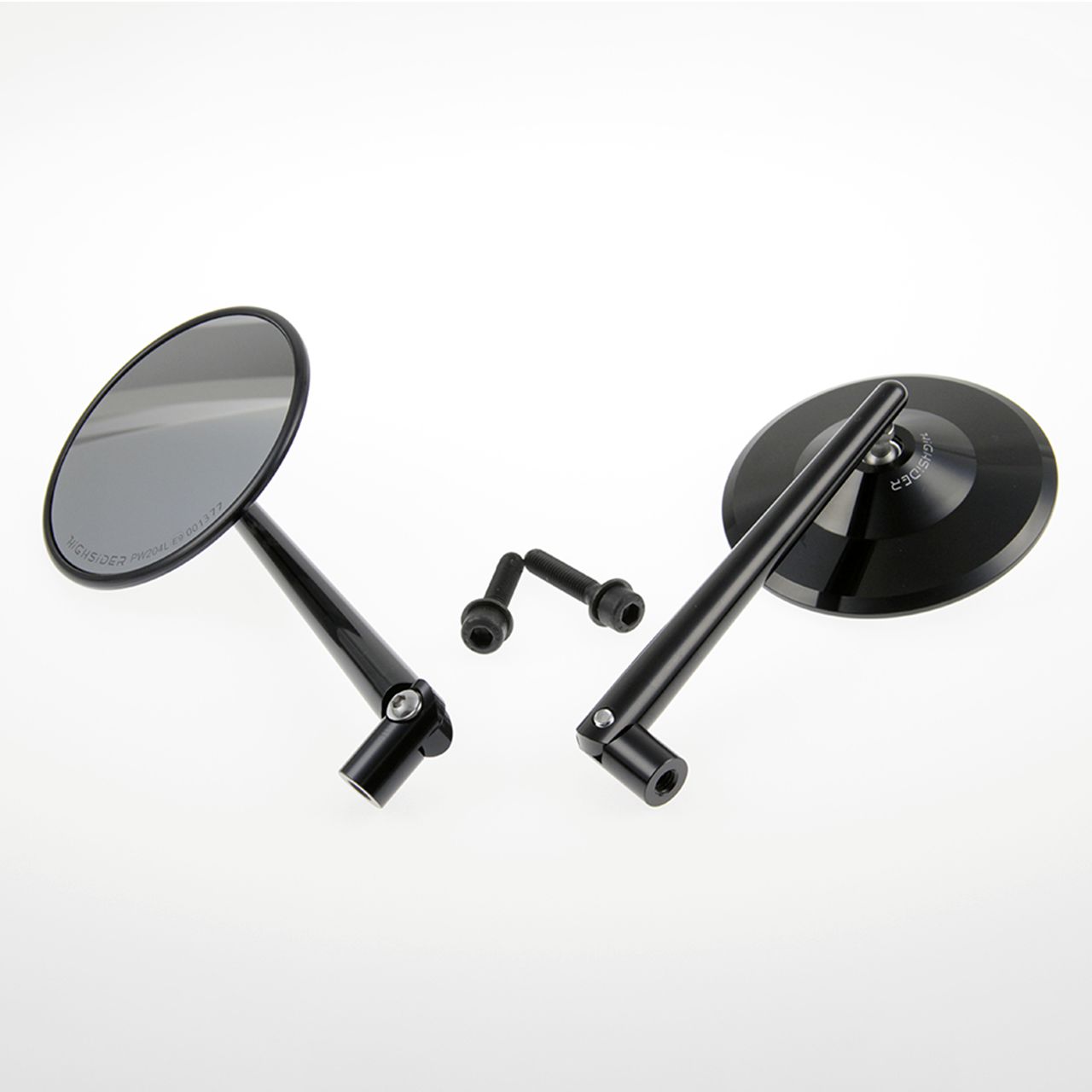 カルトワーク□ラウンド型ミラーセット Cult Werk HARLEY - MIRROR SET