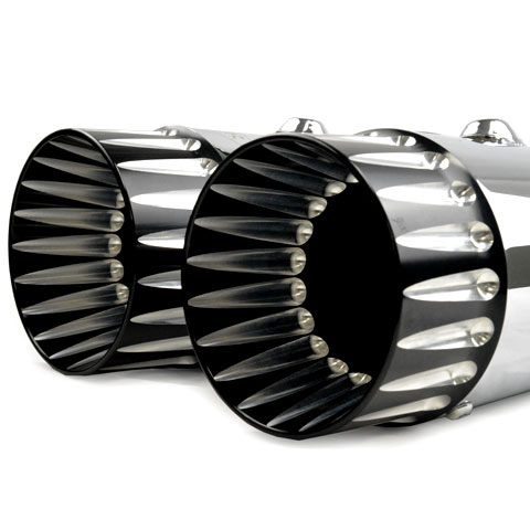 CFR□ 4.5インチ スリップオンマフラー クローム （コントラストカット