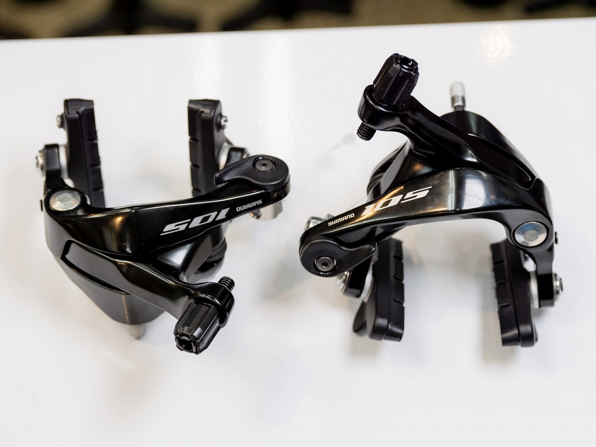SHIMANO】リムブレーキより剛性感を持ったブレーキングにブレーキ交換