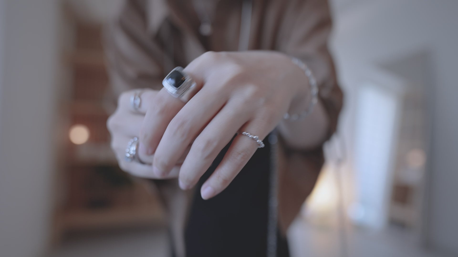 水滴一粒 stone ring.｜ Water droplets stone ring.ムーンストーン