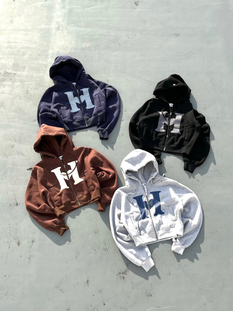 H logo zip hoodie – YZ