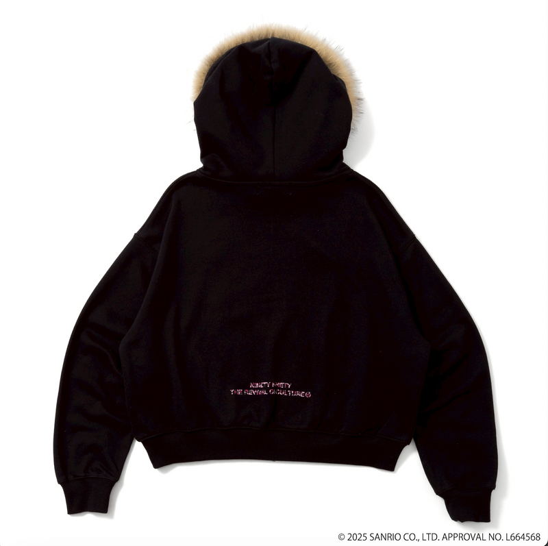 HELLO KITTY 90 Logo Fur Zip Hoodie – YZ