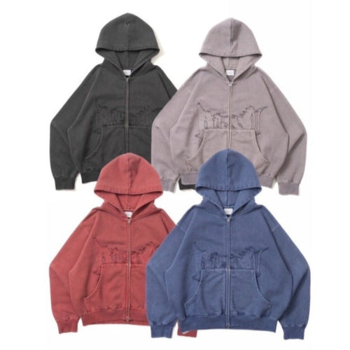 BLESSS U Pigment Zip Hoodie – YZ