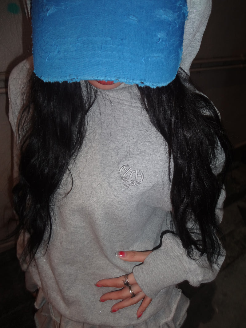 glitter logo hoodie – YZ