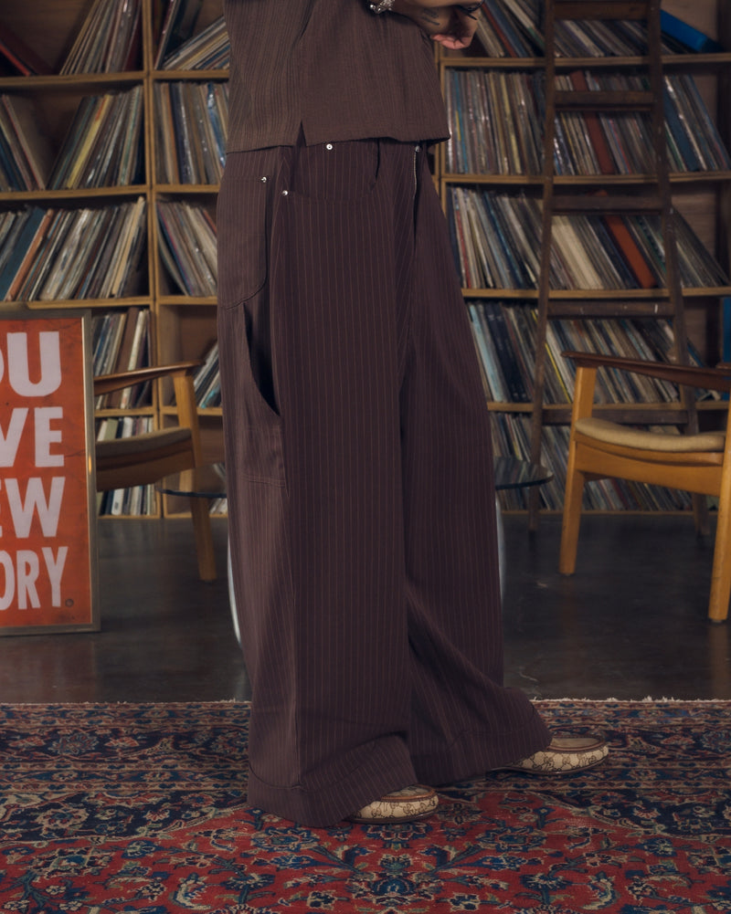 Western Baggy Stripe Slacks – YZ