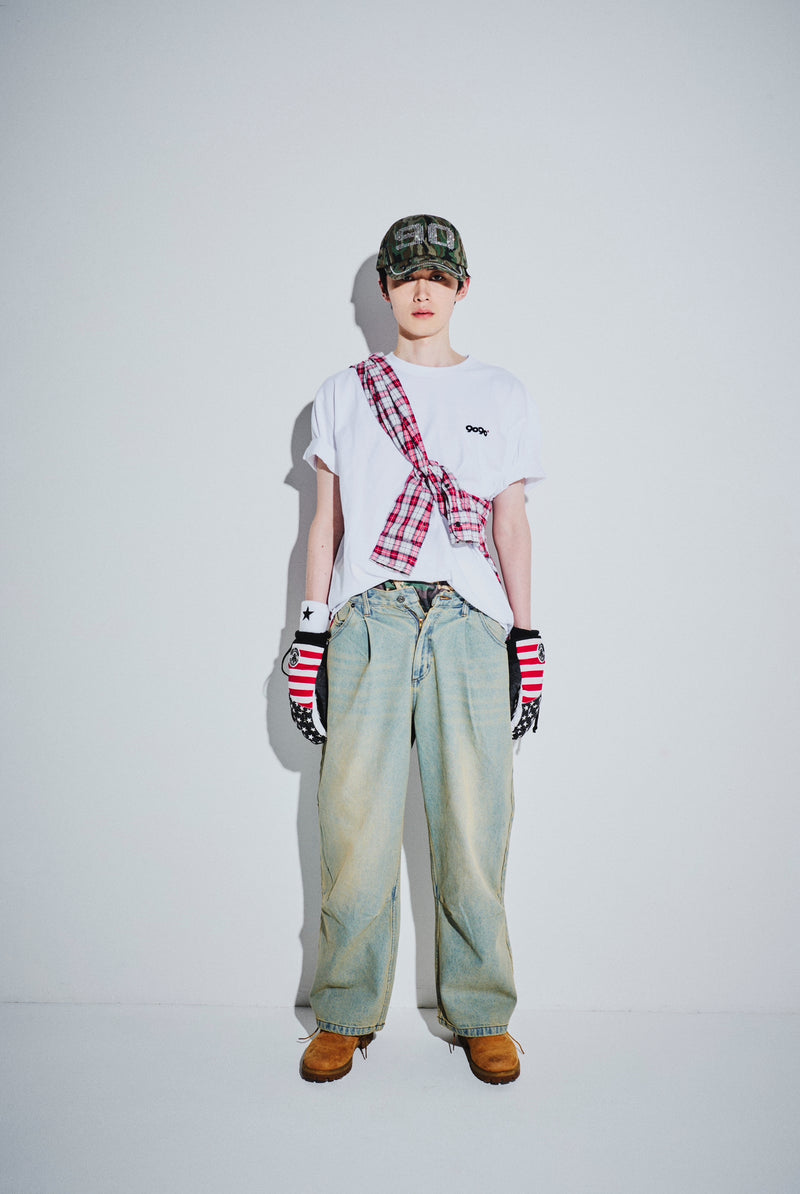 King Logo Buggy Denim Pants – YZ