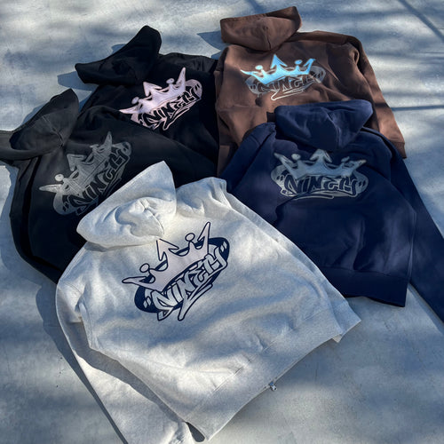 King Logo Zip Hoodie – YZ