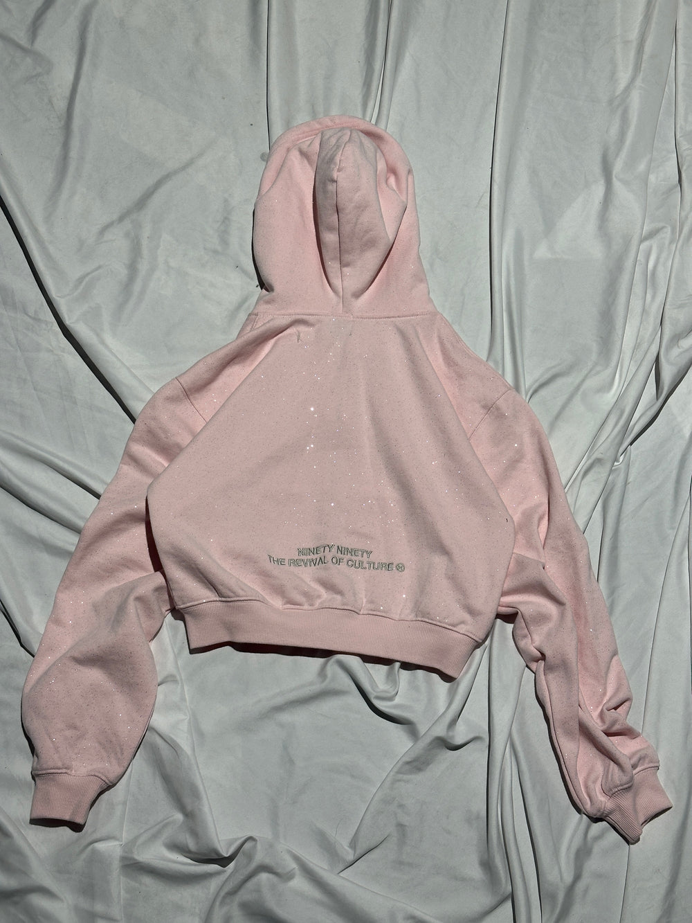 90 Logo Glitter Light Zip Hoodie【9090girl】 – YZ