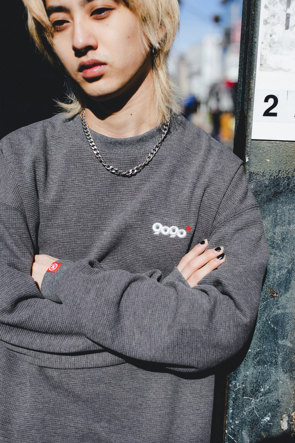 9090 Logo Waffle Sweat – YZ