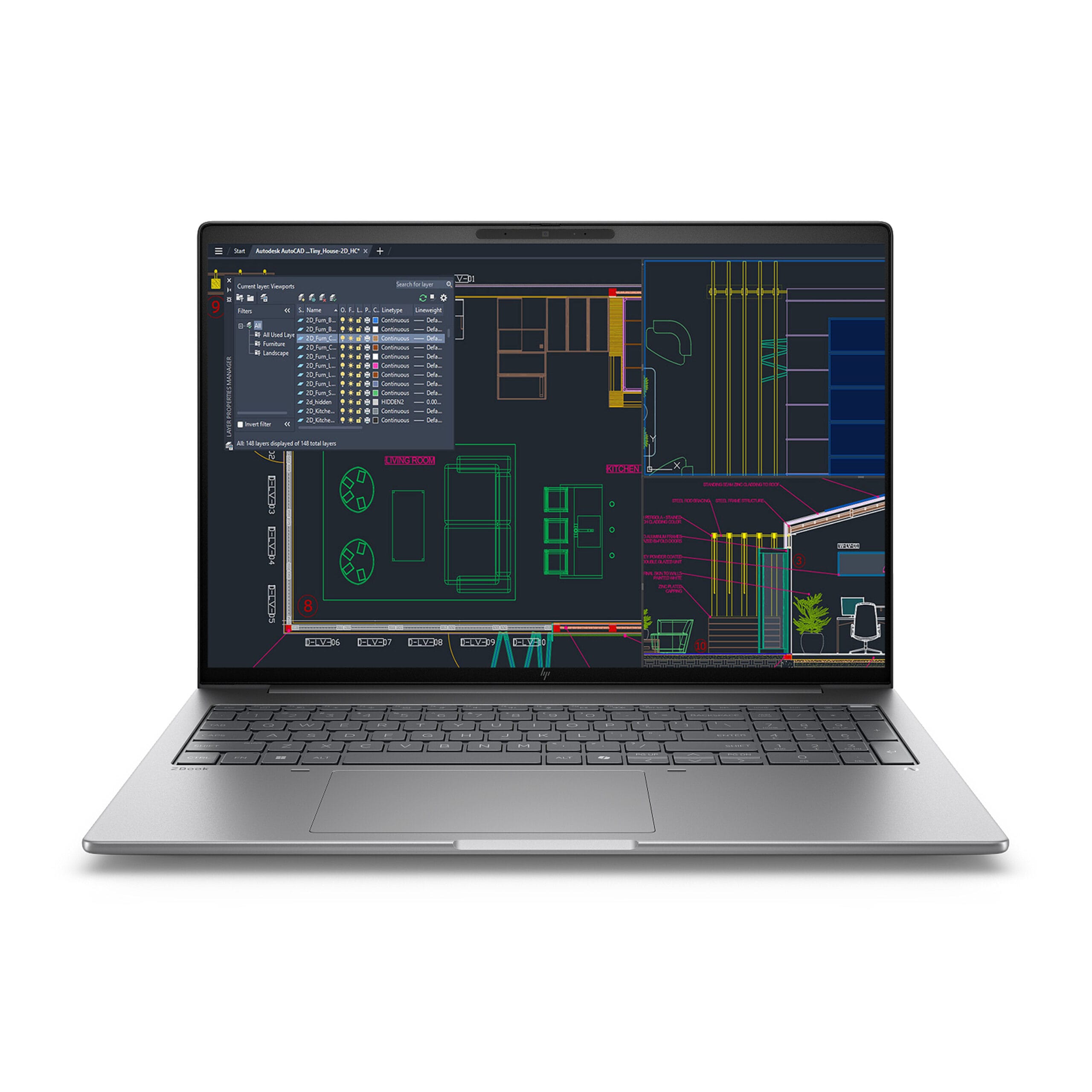 Z4CAD - HP ZBook 8 G1i 16 - AutoCAD LT / Fusion360
