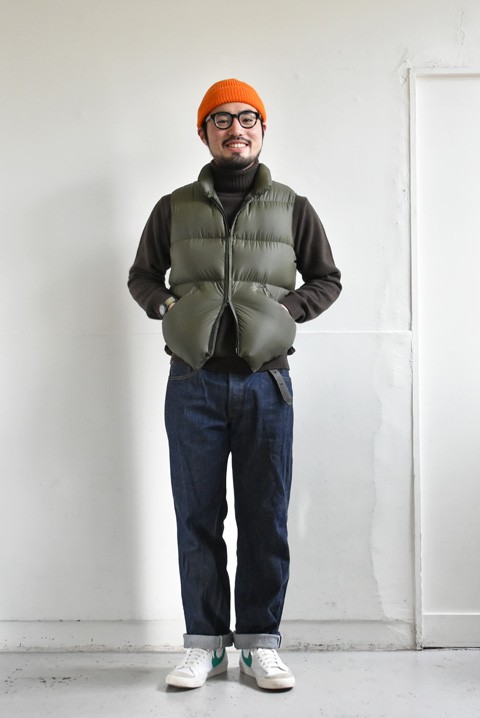 Crescent Down Works（クレセントダウンワークス）NBNWベスト オリーブ