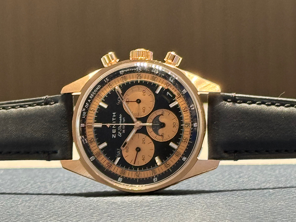 18Kローズゴールド×ブラック文字盤が引き出す、ゼニスの新たな表情