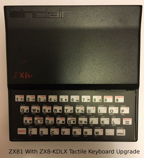TS1000/ZX81 Tactile Keyboard