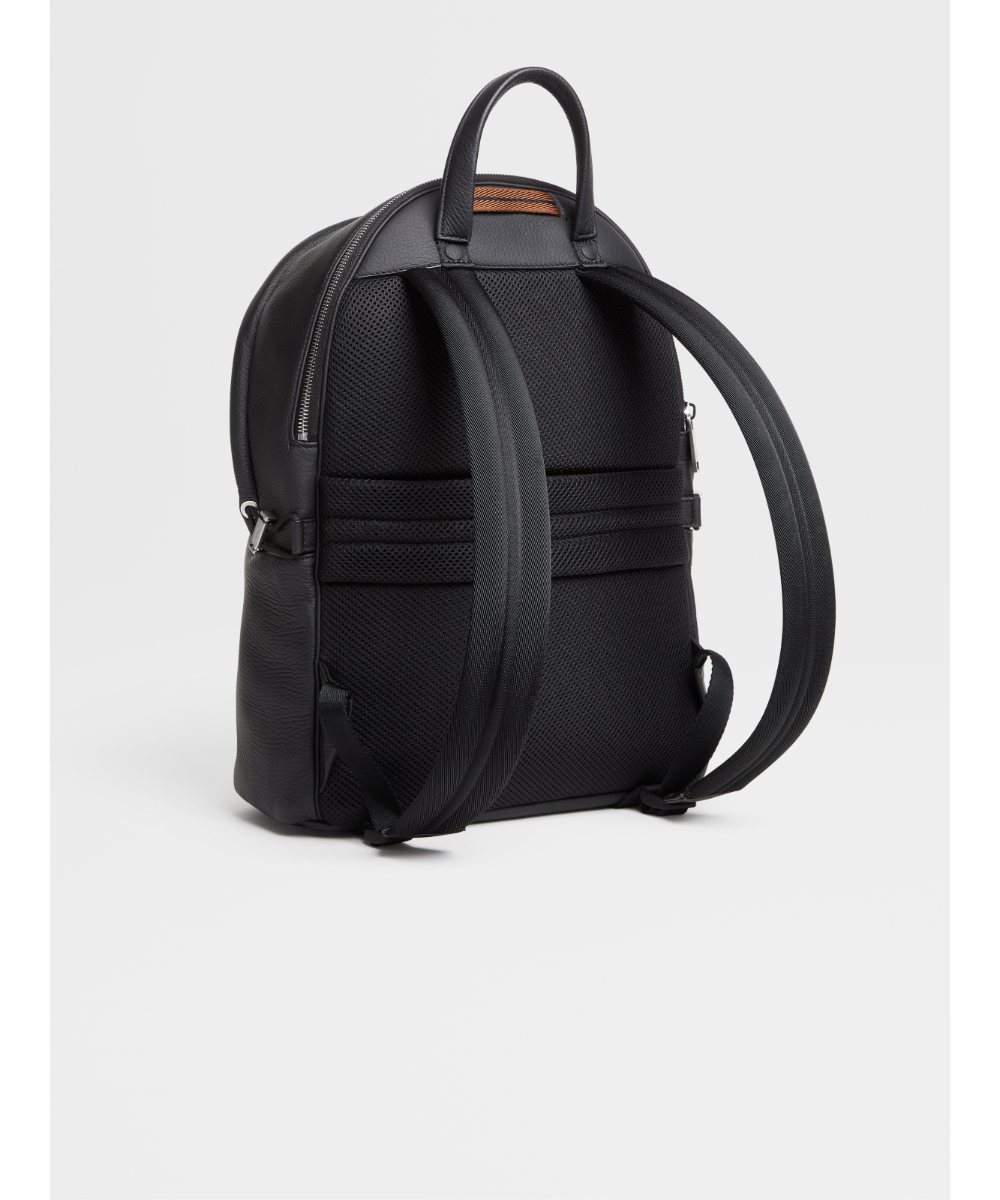 ZEGNA/ゼニア通販 | 黒 ディアスキン Hoodie バックパック【送料無料