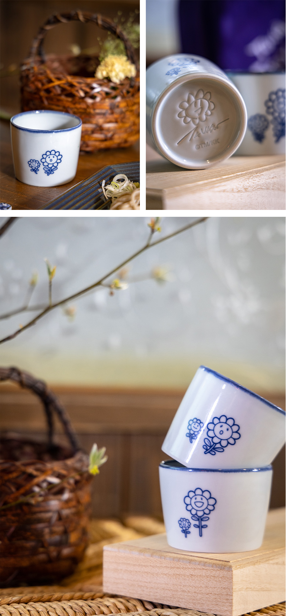 4月24日(木)12時よりTonari no Zingaro店頭にて、『お花蕎麦猪口セット