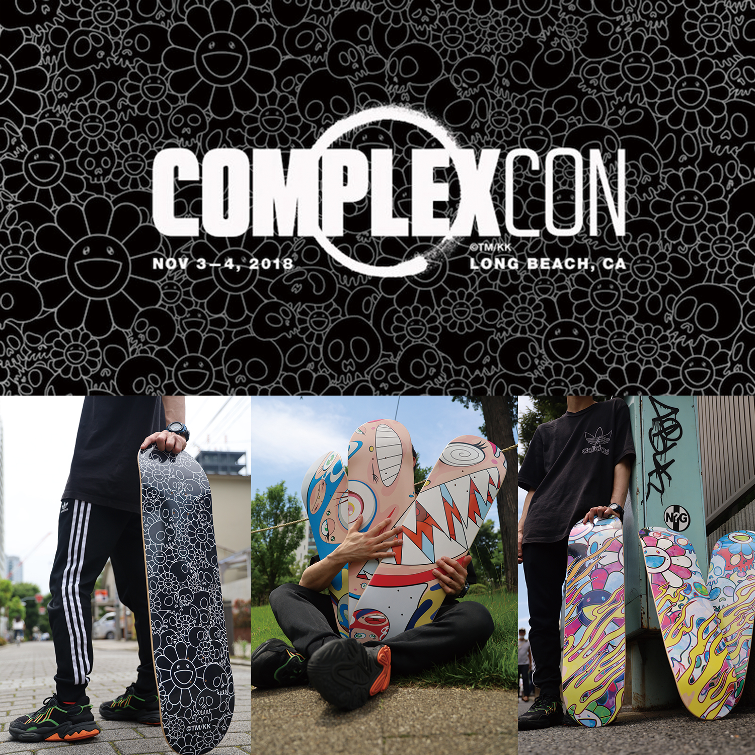 WEBショップにて「COMPLEX CON 2018」スケードボードを販売いたします