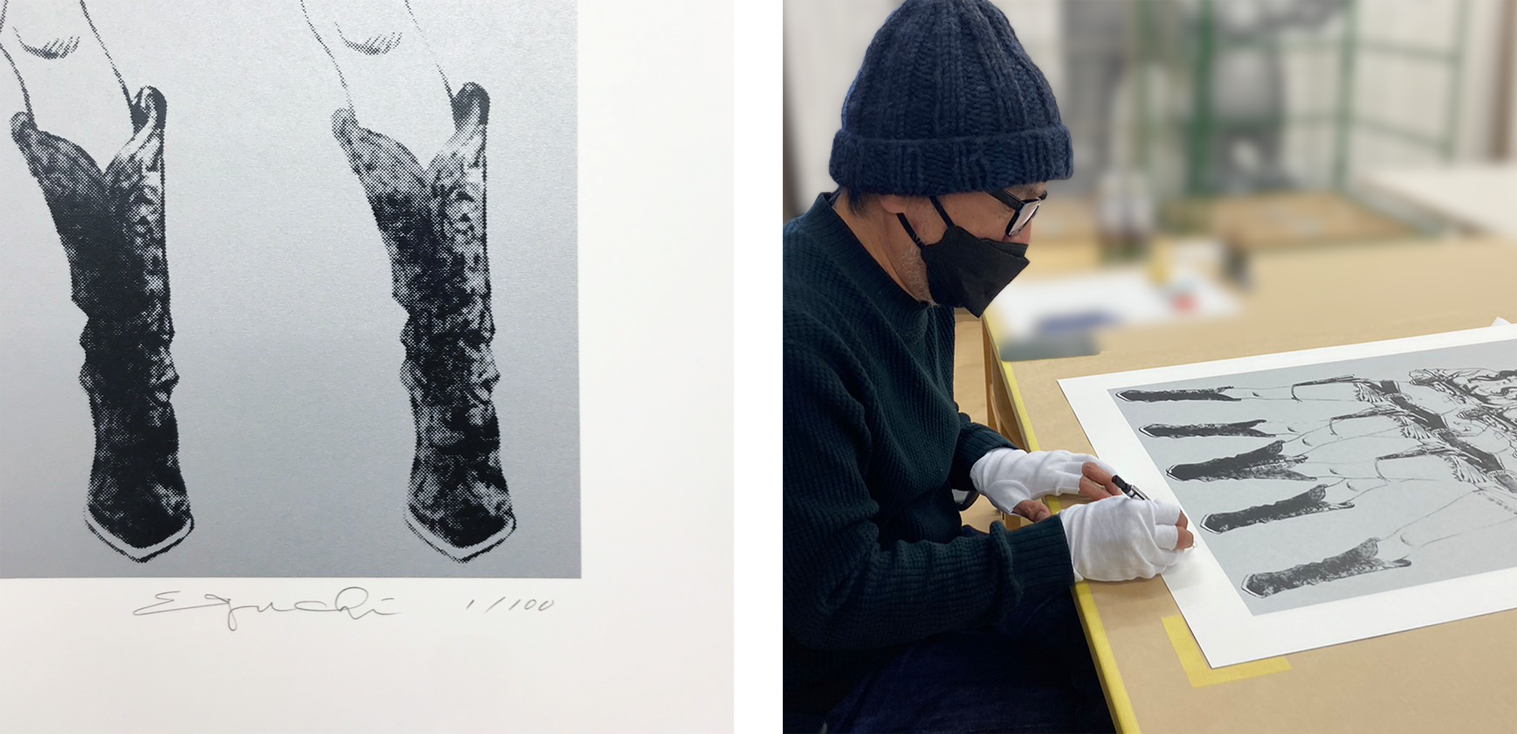 2月1日(水) 12時よりWEBショップにて、江口寿史エディションサイン入り