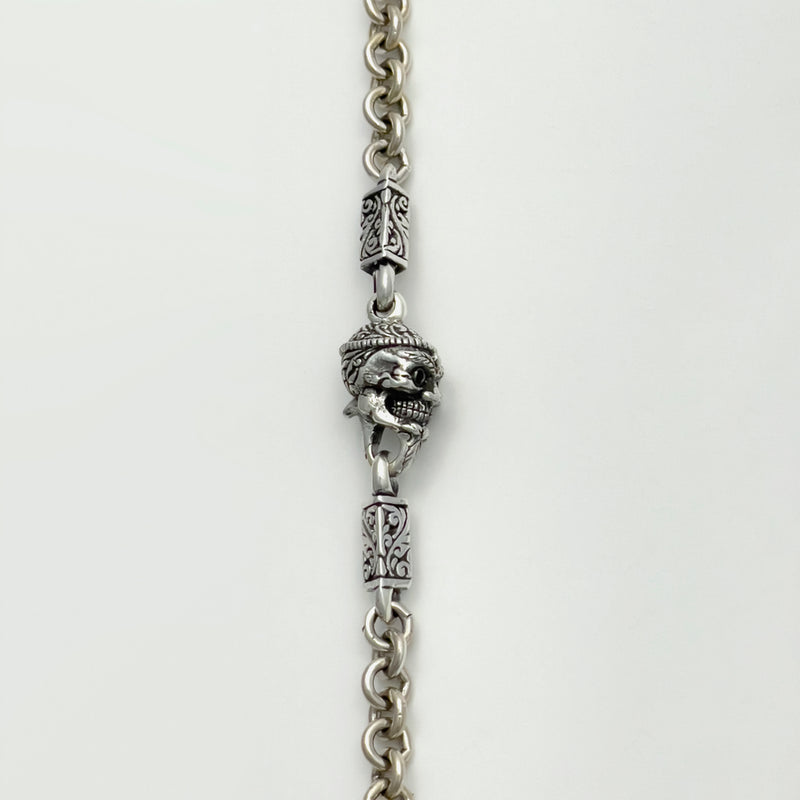 Tibetan Monk Skull Charm Lock Nacklace|チベタン・モンク・スカル