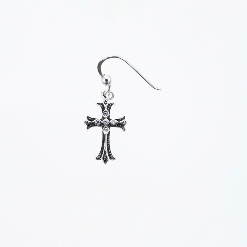 Cross on Cross Hook : (White CZ)｜クロス・オン・クロス・フック