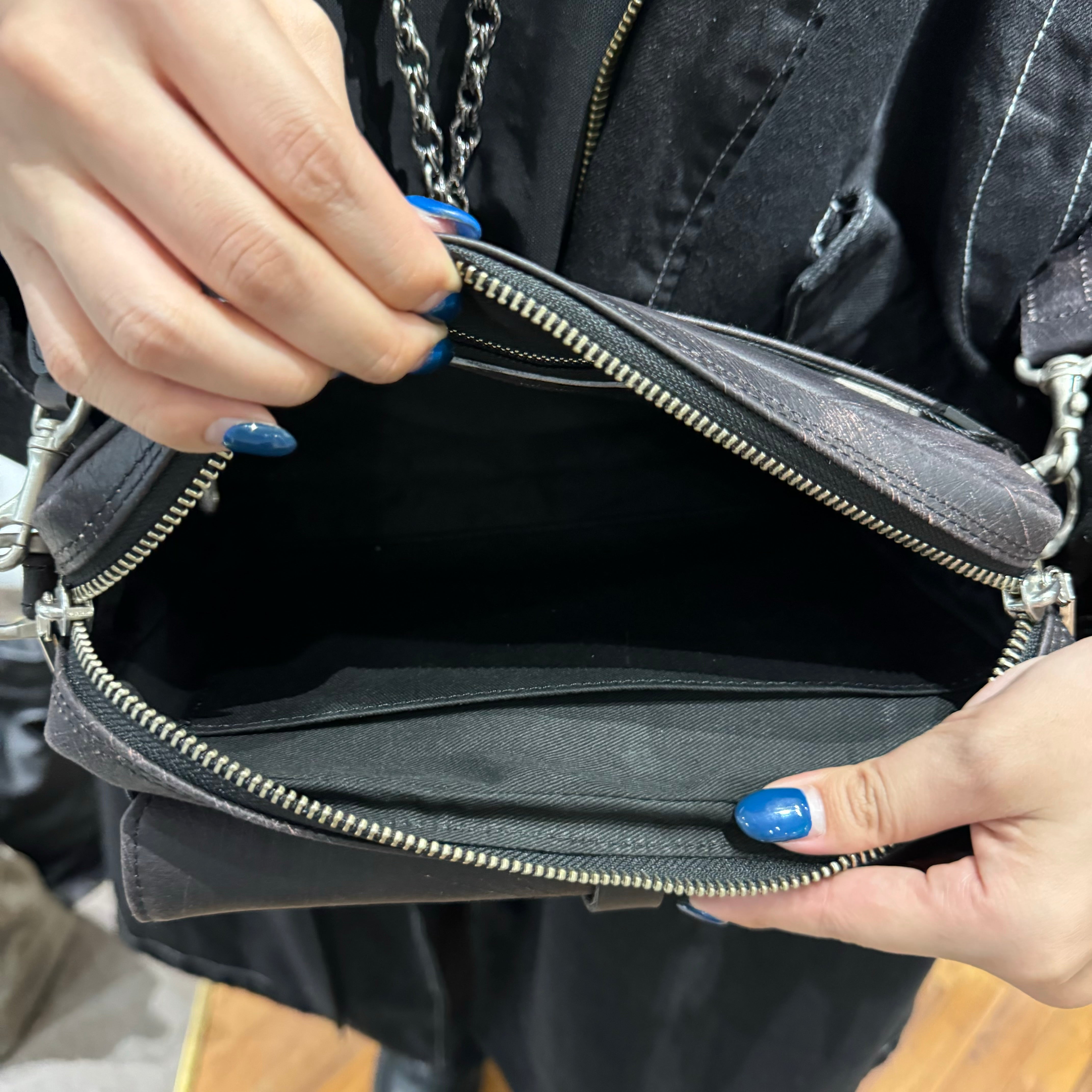 ⚠️予約【M.U.L.】 ショルダーバッグ -vintage ブラック- ※R7. 6月末