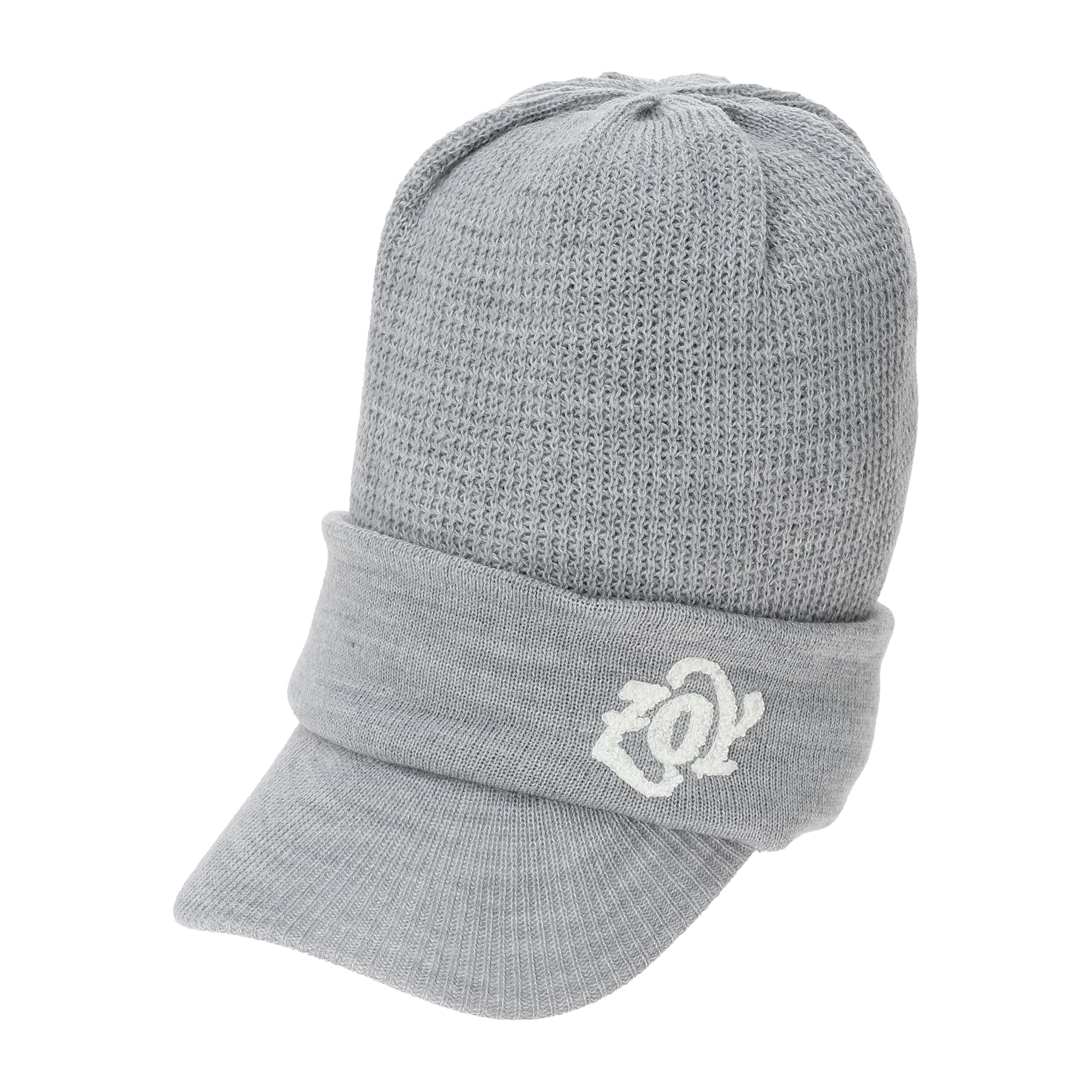 即完】b.Eautiful 帽子 グレー キャップ ホワイトビーニー 即完】b