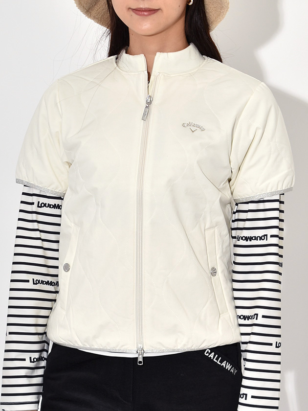 極美品 Callaway ホワイト キルティングジャケット Lサイズ 極美品