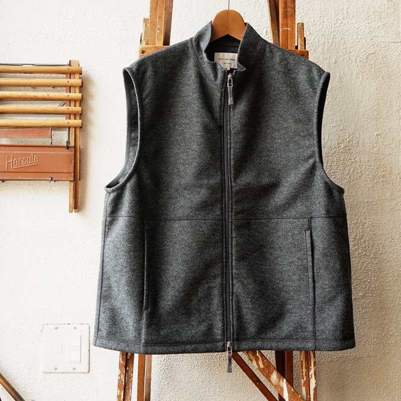 STILL BY HAND 上品さのあるウールパイルのフリースベスト | ACOO TOKYO