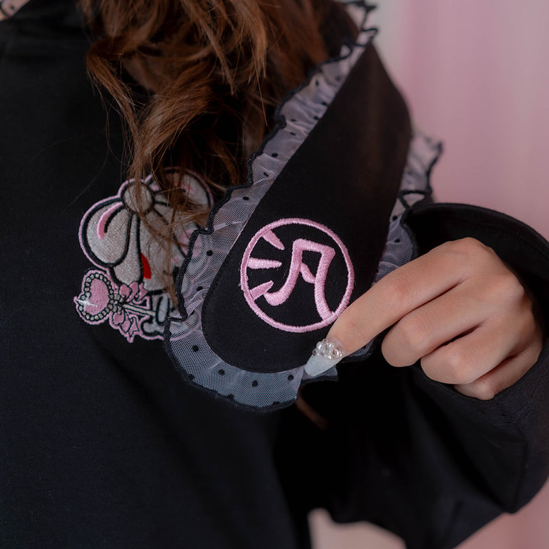 汎用うさぎパーカー BLACK – ACDC RAG