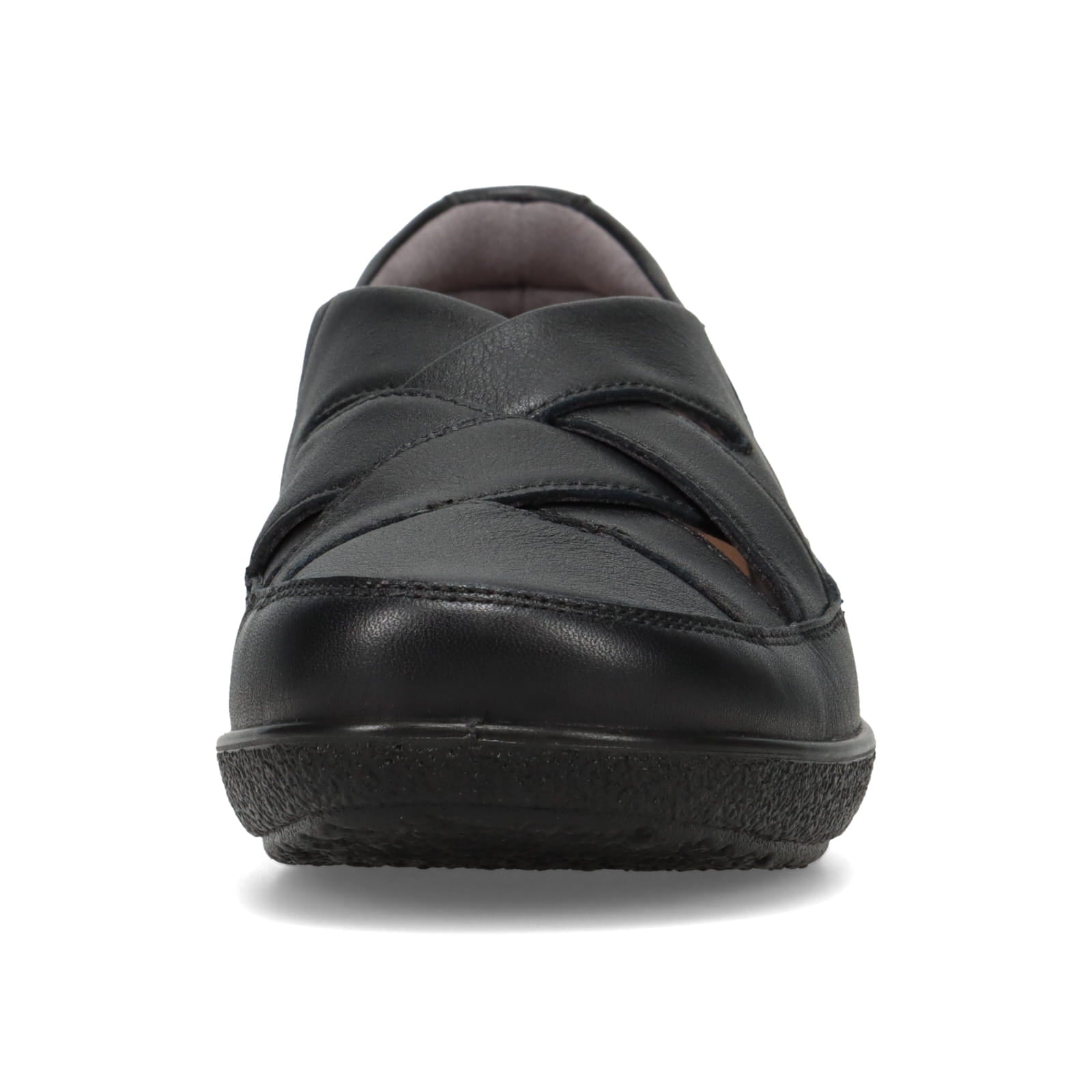 アキレス・ソルボ C 626 黒｜牛革3E クロスデザインシューズ