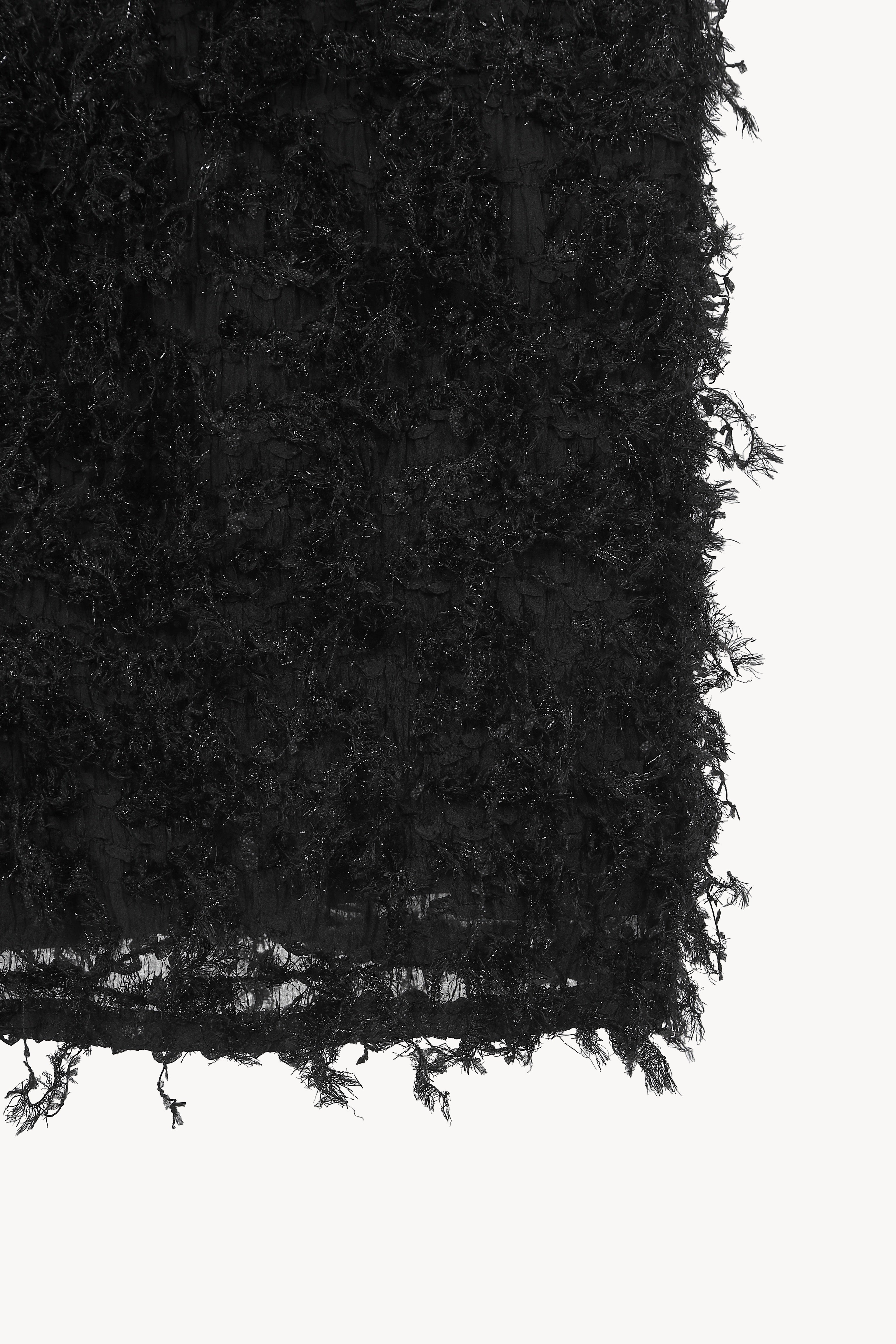 lame fringe puff dress – Acka online store