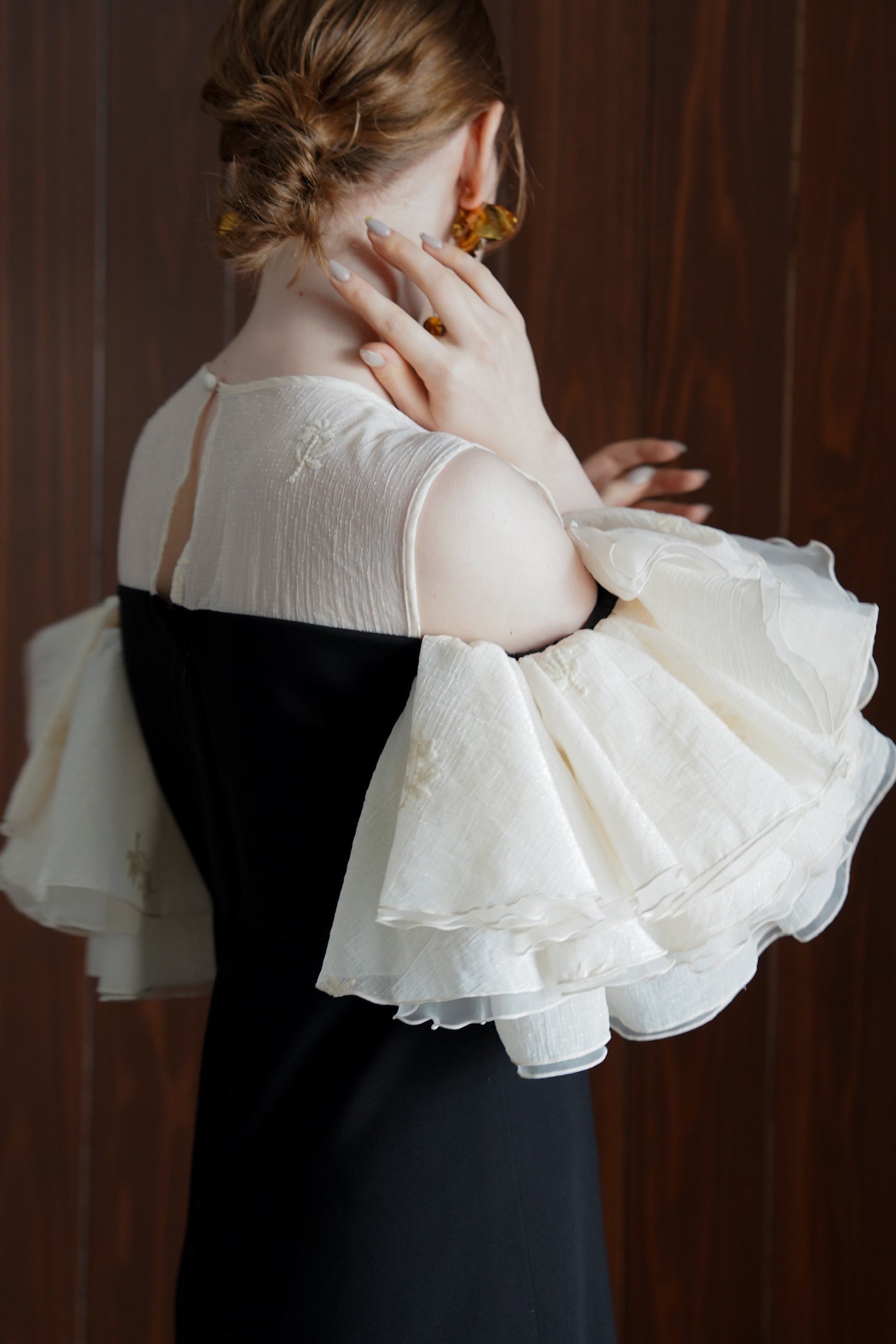 organdy frill dress – Acka online store