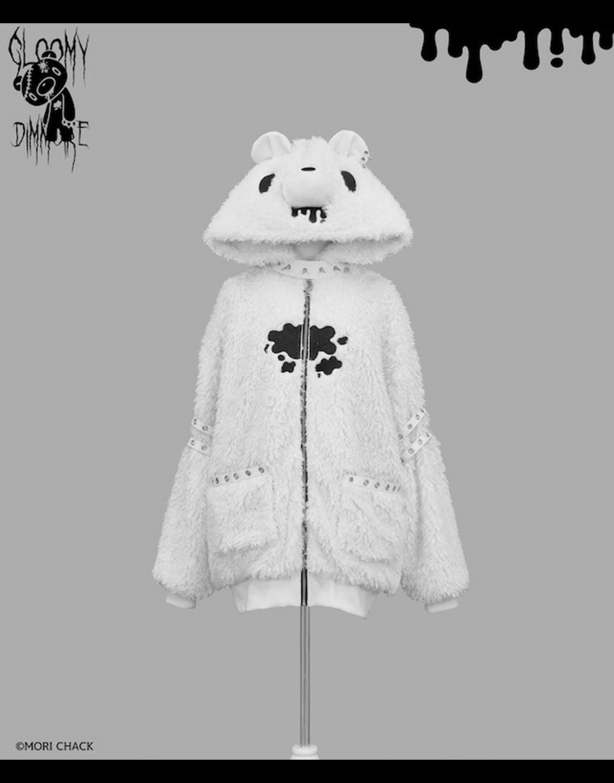 DimMoire【ディムモアール】GLOOMY×DimMoire グル～ミ～ボアパーカー/White