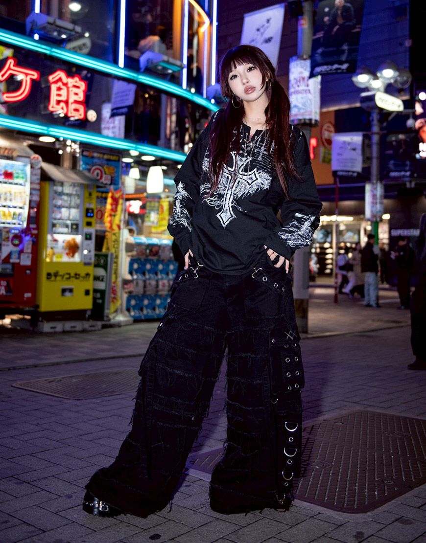 REFLEM【レフレム】2wayツギハギカーゴデニムパンツ/全3色