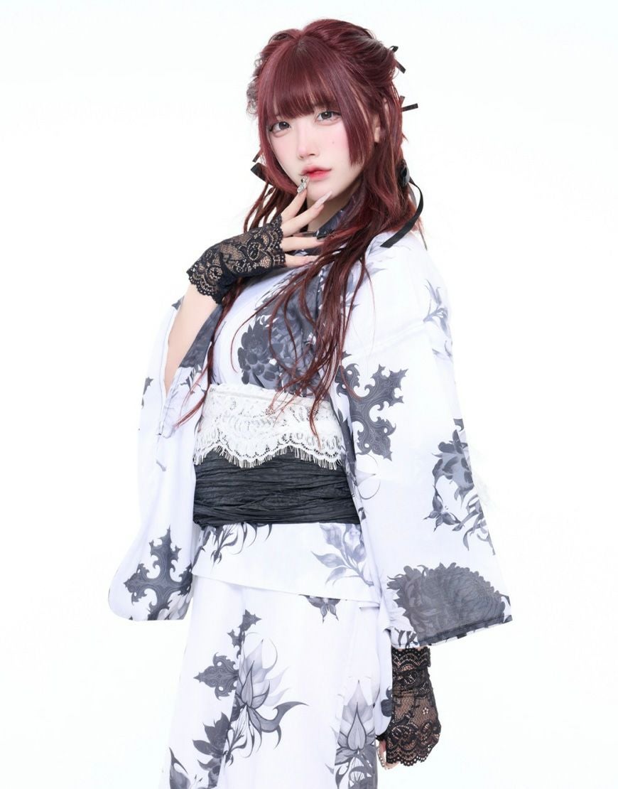 REFLEM【レフレム】2wayセパレート総柄浴衣5点SET(羽織・キャミ