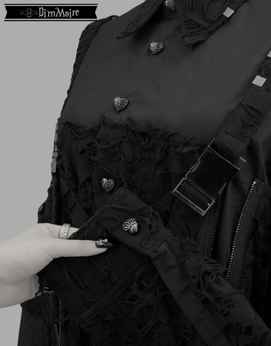 DimMoire【ディムモアール】監禁ハーネスシャツ/Black