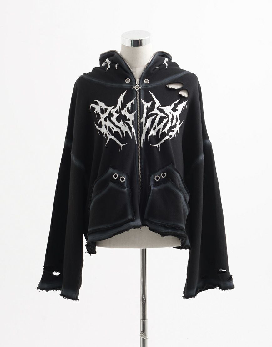 REFLEM【レフレム】2wayクロップドジップパーカー/全3色