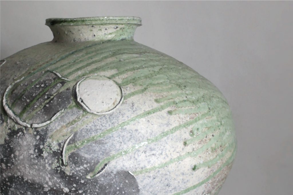 辻村唯展 自然釉大壺」ギャラリーやまほん