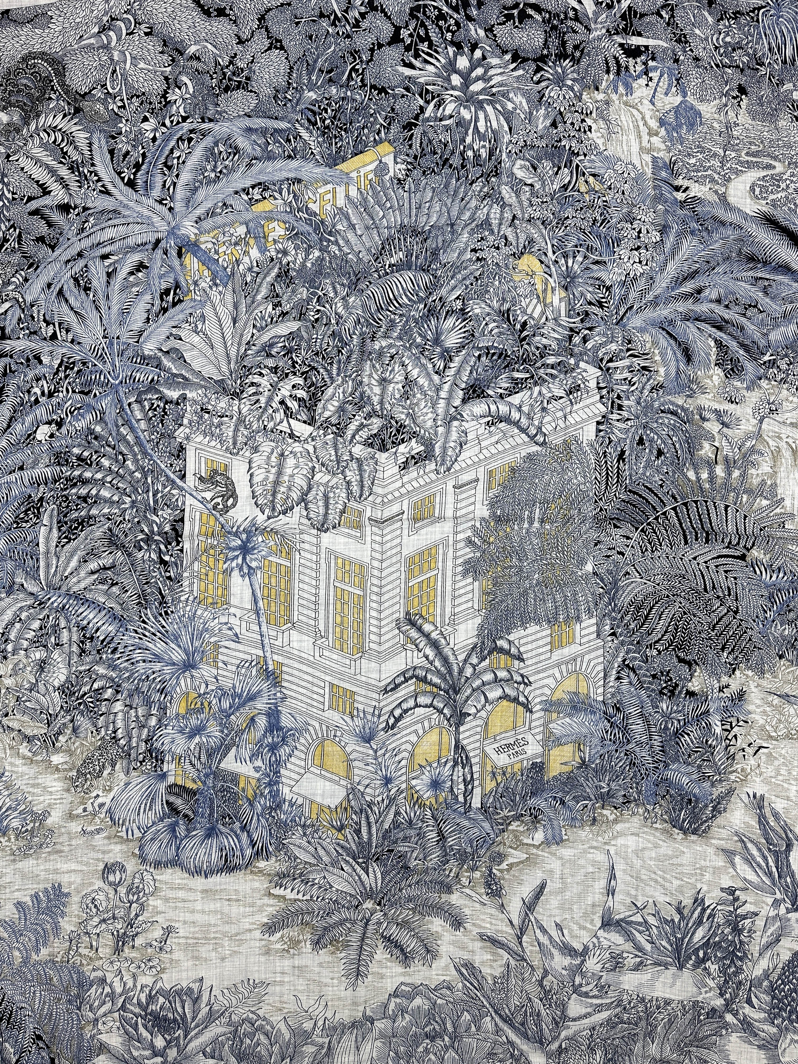 Hermès Faubourg Tropical Cashmere Silk 140