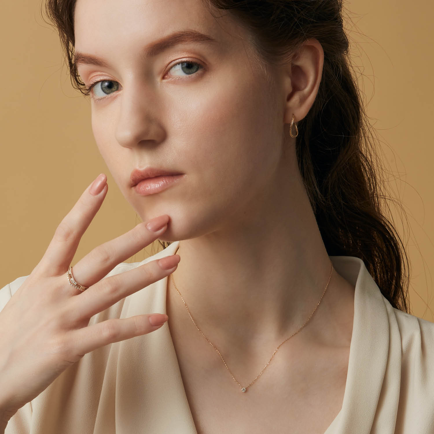 K18ダイヤモンドネックレス（0.1ct）｜ネックレス｜アガット 公式