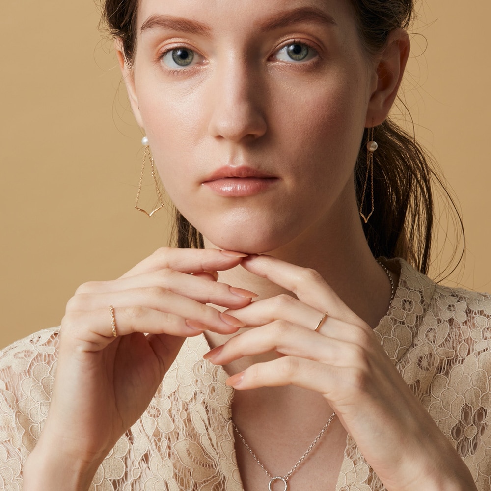 K10ダイヤモンドピンキーリング｜ピンキーリング｜アガット 公式