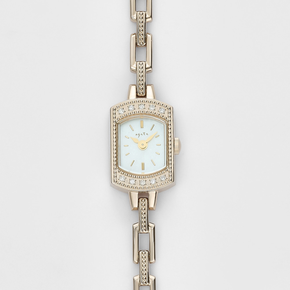 スクエアフェイスジュエリーウォッチ｜時計｜アガット 公式オンライン