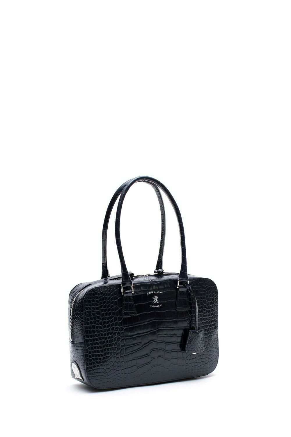 牛革 クロコ型押し 定番 ボストンバッグ 28cm | A.D.M.J.公式