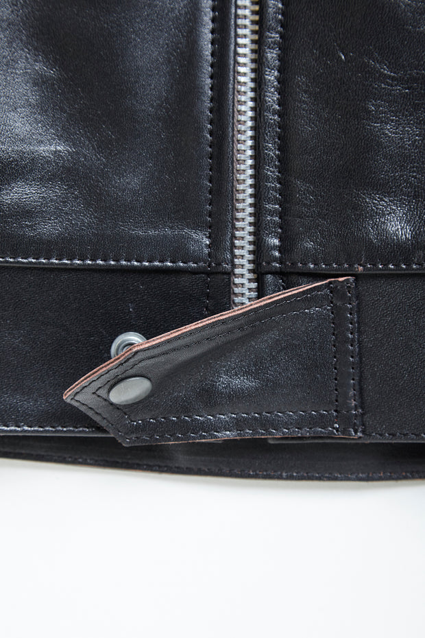 AD-01 CENTER-ZIP JACKET (HORSE TEA CORE) – ADDICT CLOTHES